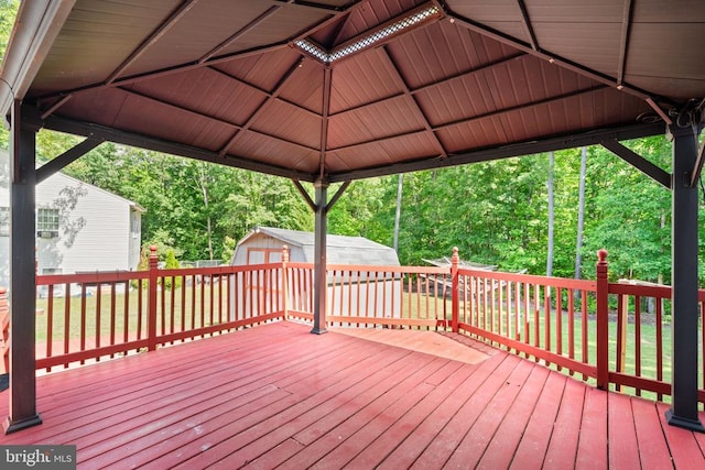 4117 Dartmoor Ct, Fredericksburg, VA 22408 - wooden terrace with a gazebo