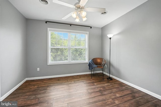 6205 Patrician Ct, Fredericksburg, VA 22407 - unfurnished room with hardwood / wood-style floors and a ceiling fan