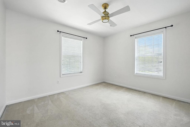 6205 Patrician Ct, Fredericksburg, VA 22407 - spare room featuring carpet floors and ceiling fan