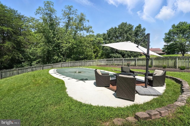 6205 Patrician Ct, Fredericksburg, VA 22407 - fenced backyard with a patio