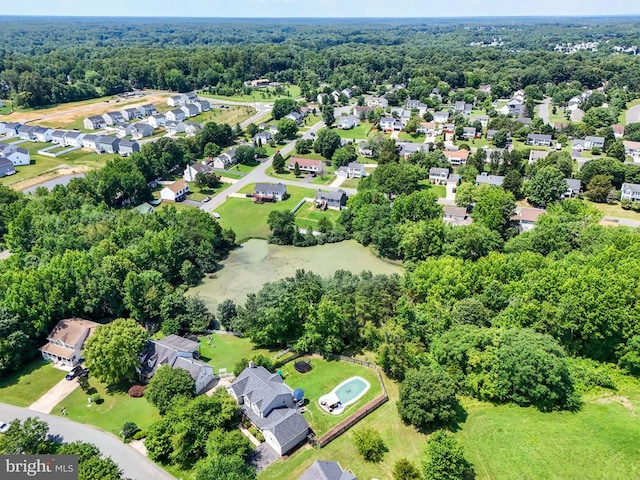 6205 Patrician Ct, Fredericksburg, VA 22407 - aerial perspective of suburban area with a heavily wooded area