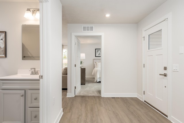 108 Courtyard Ter, New Market, VA 22844 - corridor featuring light wood-style floors and recessed lighting