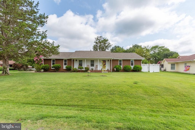 307 Butternut Dr, Fredericksburg, VA 22408 - single story home featuring brick siding and covered porch