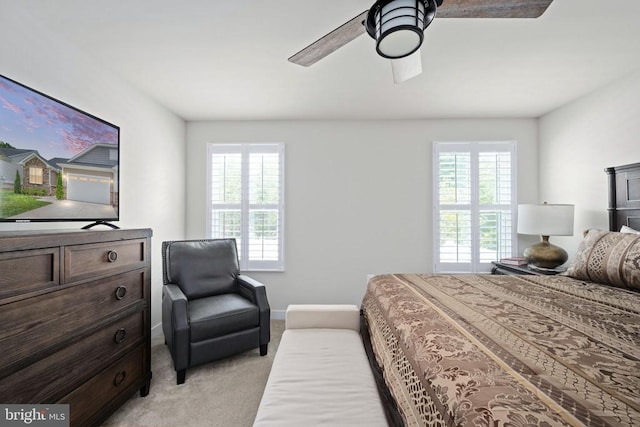 8859 Marlow Dr, Spotsylvania, VA 22551 - bedroom with light colored carpet and ceiling fan