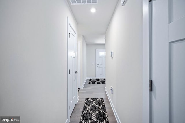 8859 Marlow Dr, Spotsylvania, VA 22551 - hall featuring wood finished floors and recessed lighting