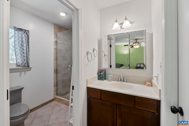 310 Gloucester Rd, Charlottesville, VA 22901 - full bathroom featuring a stall shower, vanity, and tile patterned floors