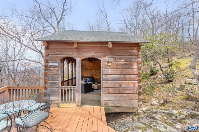 643 Lost Valley Rd, Madison, VA 22727 - view of outbuilding featuring outdoor dining area