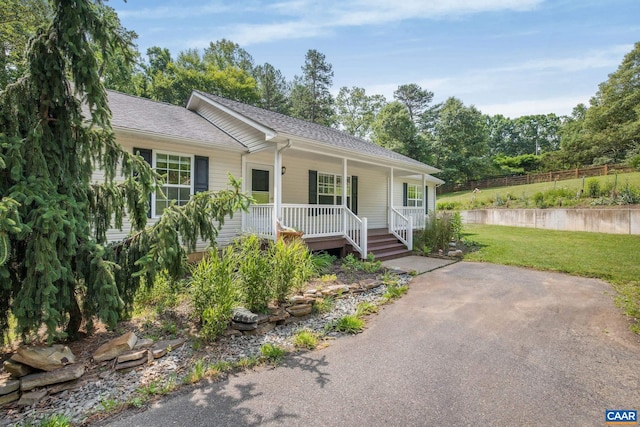 3615 Doctors Xing, Charlottesville, VA 22911 - single story home featuring covered porch and roof with shingles