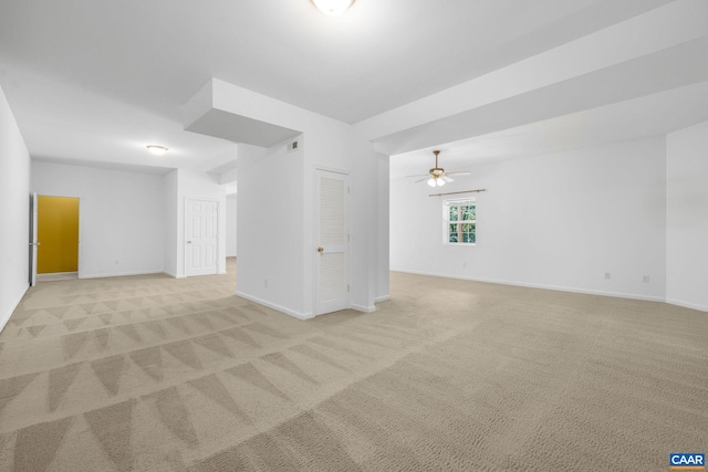 3615 Doctors Xing, Charlottesville, VA 22911 - spare room featuring light colored carpet and a ceiling fan
