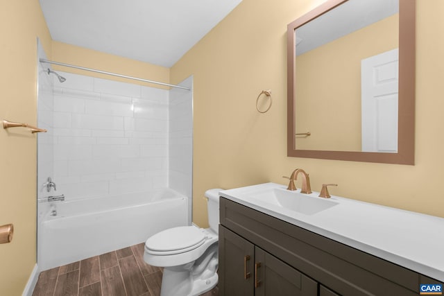 3615 Doctors Xing, Charlottesville, VA 22911 - full bathroom featuring vanity, shower / bath combination, and wood finished floors