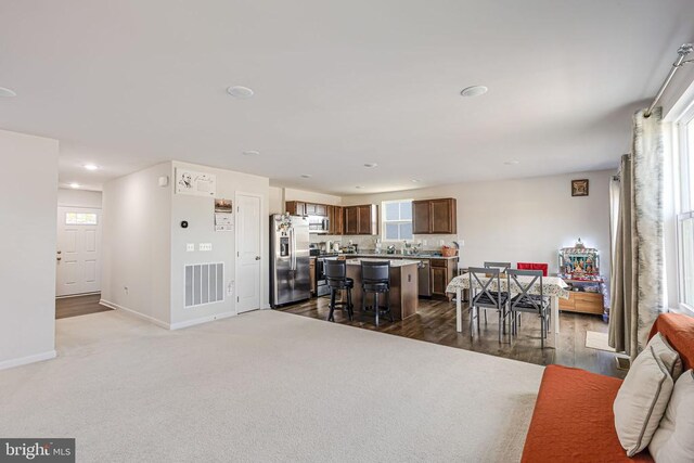 2612 High Pt, Culpeper, VA 22701 - living room with baseboards, recessed lighting, plenty of natural light, and wood finished floors