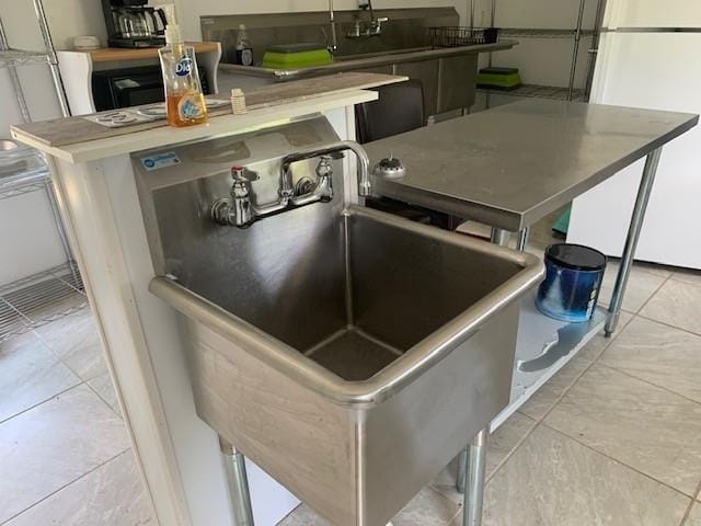 303 Myers-Moon Rd, Monterey, VA 24465 - kitchen view of freestanding refrigerator and a sink