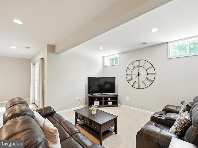 11220 Chivalry Chase Ln, Spotsylvania, VA 22551 - living area with recessed lighting and carpet