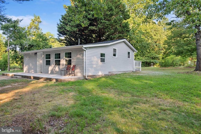 10443 Settle School Rd, Rixeyville, VA 22737 - back of property featuring a yard and a patio area