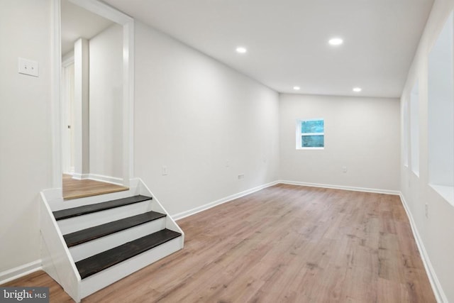 10443 Settle School Rd, Rixeyville, VA 22737 - below grade area with wood finished floors, recessed lighting, and baseboards