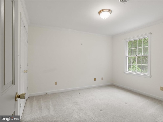  - empty room featuring crown molding and carpet