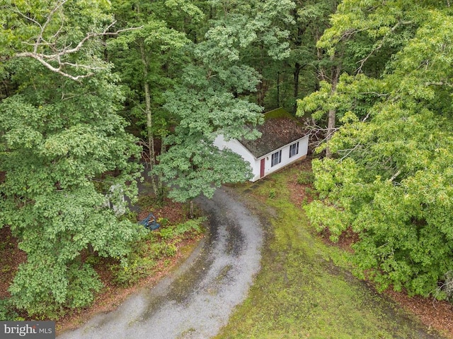  - view of subject property with a forest