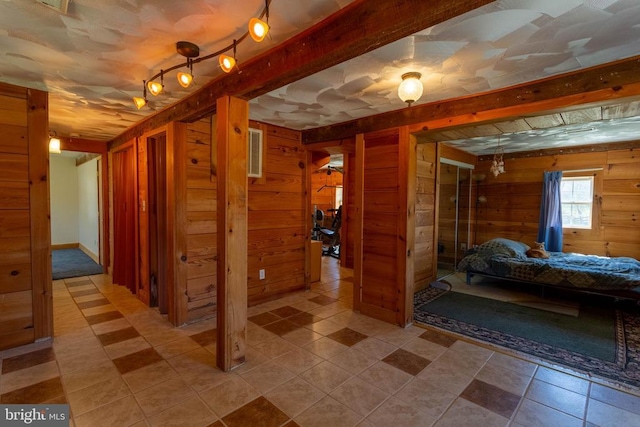 18075 Safe Haven Way, Culpeper, VA 22701 - basement featuring wooden walls and track lighting