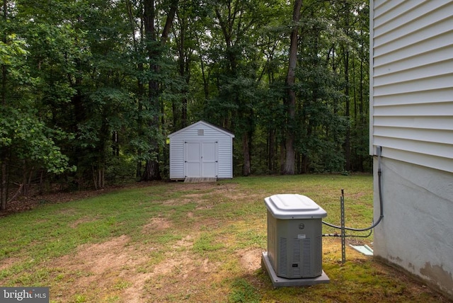 238 David Rd, Mineral, VA 23117 - view of green lawn featuring a shed