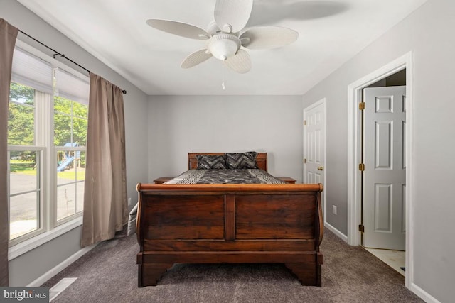 238 David Rd, Mineral, VA 23117 - carpeted bedroom featuring baseboards and ceiling fan