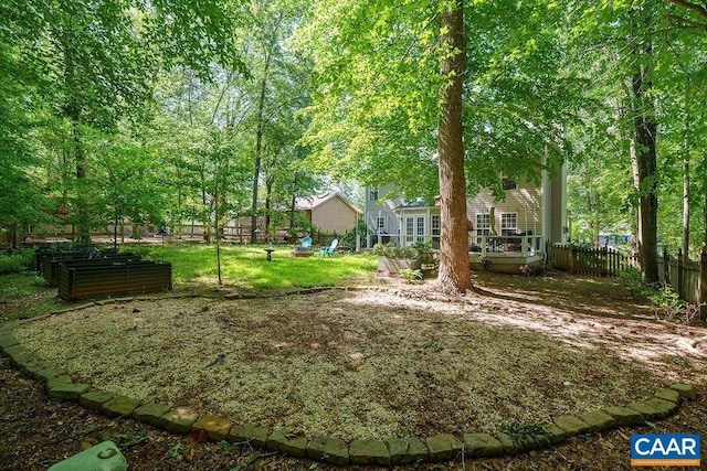 895 Jefferson Dr, Palmyra, VA 22963 - view of yard featuring a garden