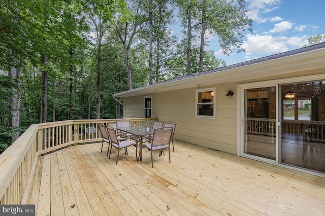 6217 Oak Grove Dr, Fredericksburg, VA 22407 - deck featuring outdoor dining space