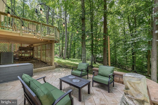 6217 Oak Grove Dr, Fredericksburg, VA 22407 - view of patio / terrace featuring a wooden deck