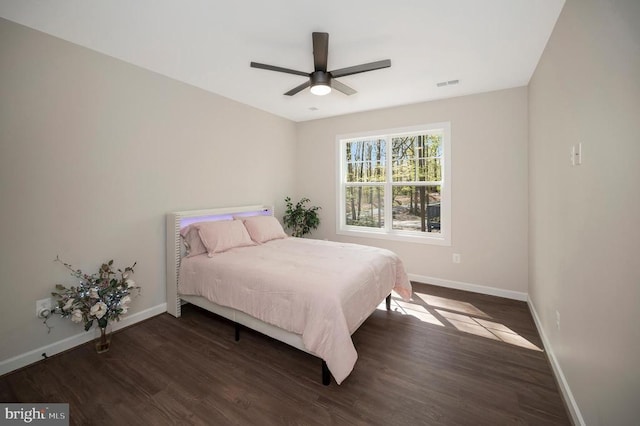 112 Edgehill Dr, Locust Grove, VA 22508 - bedroom featuring wood finished floors and ceiling fan