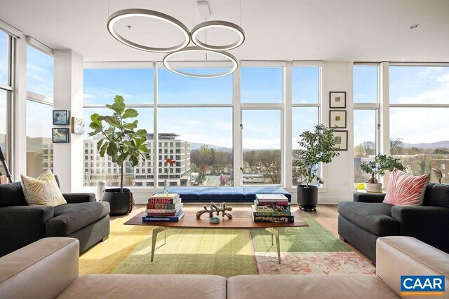 218 Water St W Unit 705, Charlottesville, VA 22902 - interior space with a mountain view