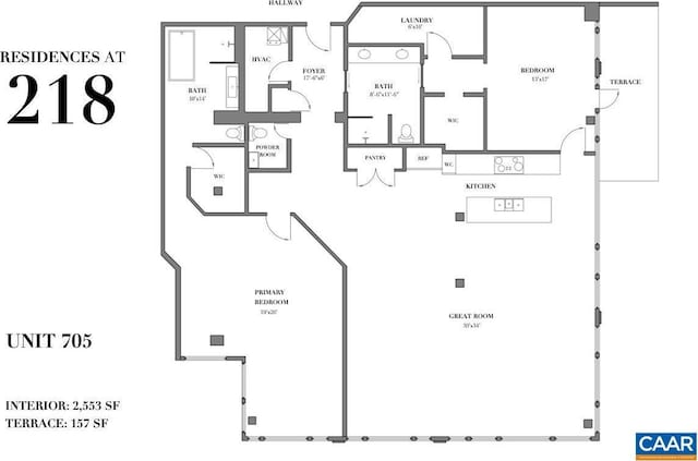 218 Water St W Unit 705, Charlottesville, VA 22902 - plan