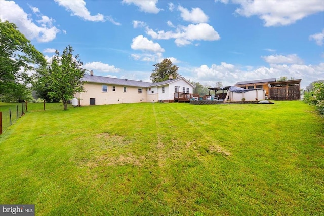 7615 Morris Rd, Spotsylvania, VA 22551 - view of yard with a deck