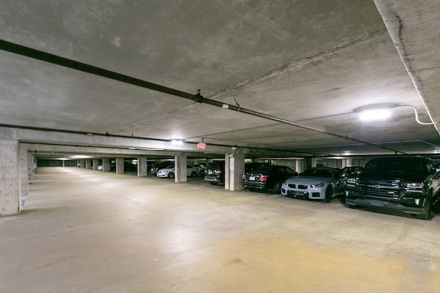 view of parking deck