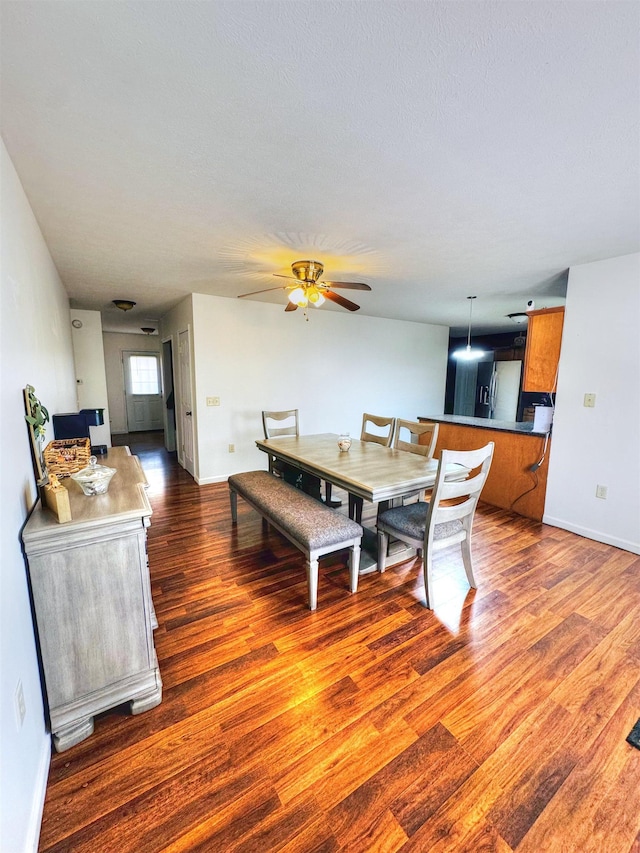 12101 Squirrel Dr, Fulks Run, VA 22830 - dining area with wood finished floors and a ceiling fan