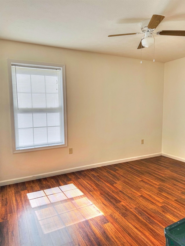 12101 Squirrel Dr, Fulks Run, VA 22830 - empty room with plenty of natural light, wood finished floors, and ceiling fan