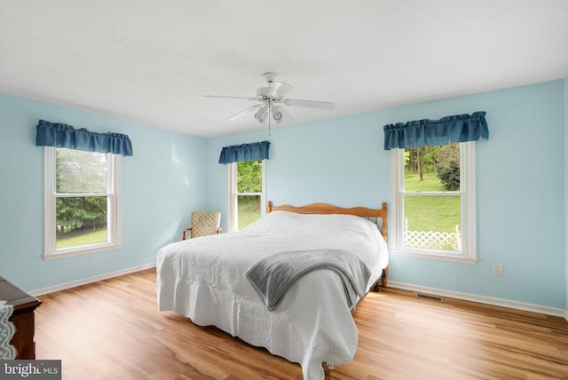531 Parkview Estates Rd, Luray, VA 22835 - bedroom featuring wood finished floors, baseboards, and a ceiling fan