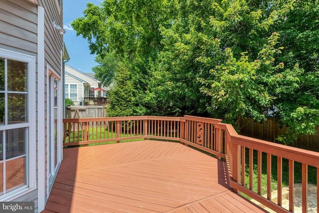 11211 Spring Meadow Blvd, Fredericksburg, VA 22407 - view of wooden deck