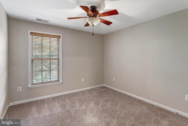 11211 Spring Meadow Blvd, Fredericksburg, VA 22407 - carpeted empty room with ceiling fan and baseboards