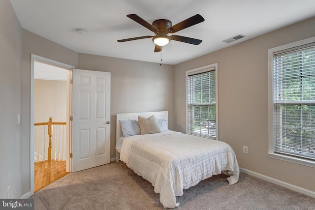 11211 Spring Meadow Blvd, Fredericksburg, VA 22407 - bedroom with carpet flooring and a ceiling fan