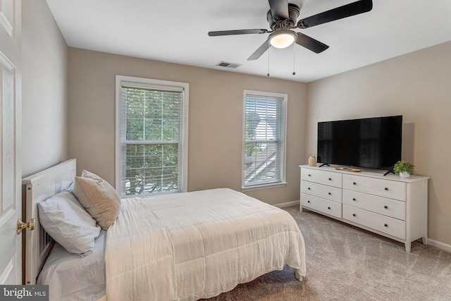 11211 Spring Meadow Blvd, Fredericksburg, VA 22407 - bedroom with light colored carpet and ceiling fan