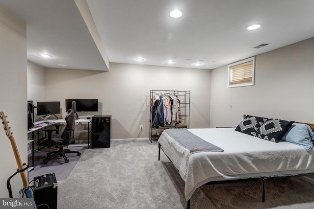 11211 Spring Meadow Blvd, Fredericksburg, VA 22407 - carpeted bedroom featuring recessed lighting and a desk