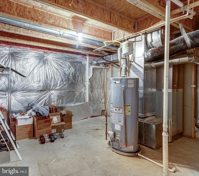 11211 Spring Meadow Blvd, Fredericksburg, VA 22407 - unfinished below grade area with water heater