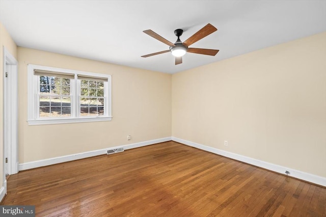 148 Red Hill Rd, Orange, VA 22960 - empty room with wood finished floors, baseboards, and a ceiling fan