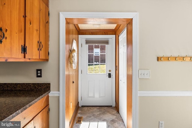 148 Red Hill Rd, Orange, VA 22960 - doorway featuring stone finish floors and baseboards
