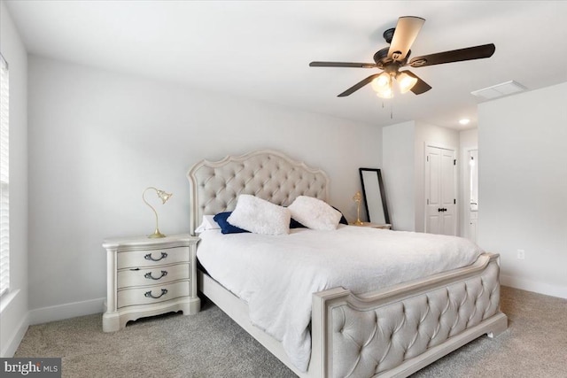 5509 Bazzanella Dr, Mineral, VA 23117 - bedroom with carpet, ceiling fan, and a closet
