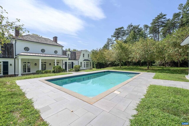 2621 Coopers Ln, Charlottesville, VA 22902 - swimming pool featuring a yard and a patio area