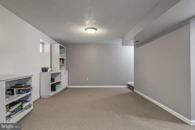 8802 Dundee Dr, Fredericksburg, VA 22408 - finished basement featuring carpet and baseboards