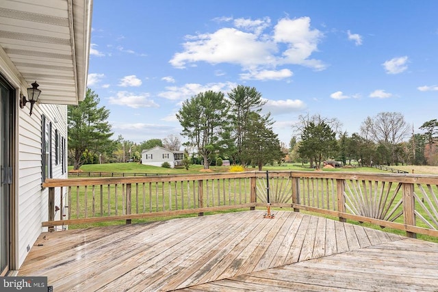 14026 Eggbornsville Rd, Culpeper, VA 22701 - wooden deck featuring a lawn