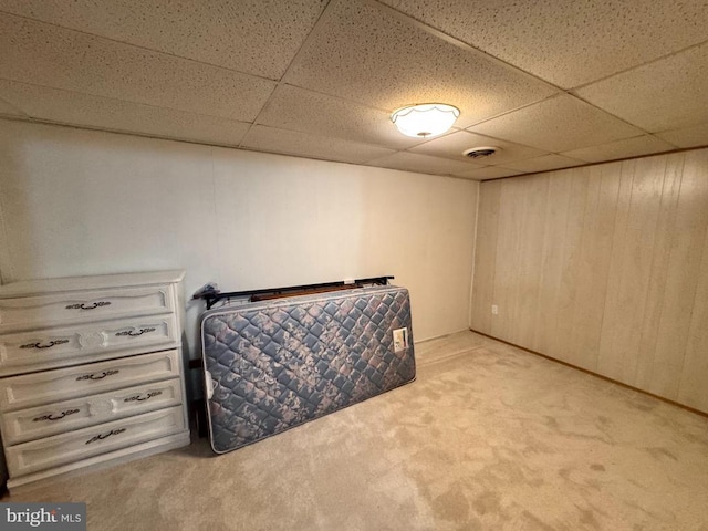 436 Castleton View Rd, Castleton, VA 22716 - bedroom featuring light colored carpet and a drop ceiling