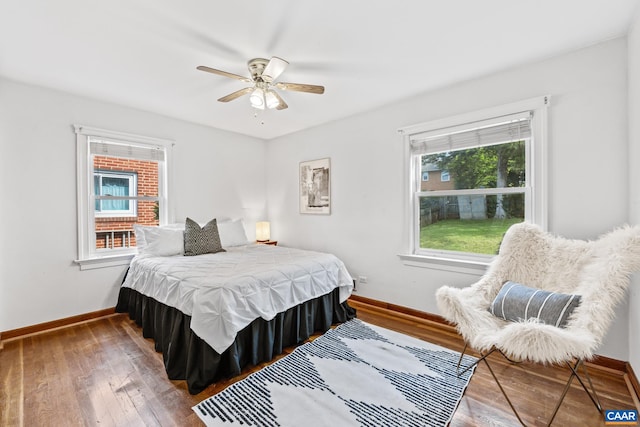 1211 River Vista Ave, Charlottesville, VA 22901 - bedroom featuring hardwood / wood-style floors and ceiling fan