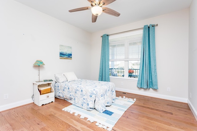 33 Silver Maple Cv, Fishersville, VA 22939 - bedroom featuring wood finished floors, baseboards, and a ceiling fan
